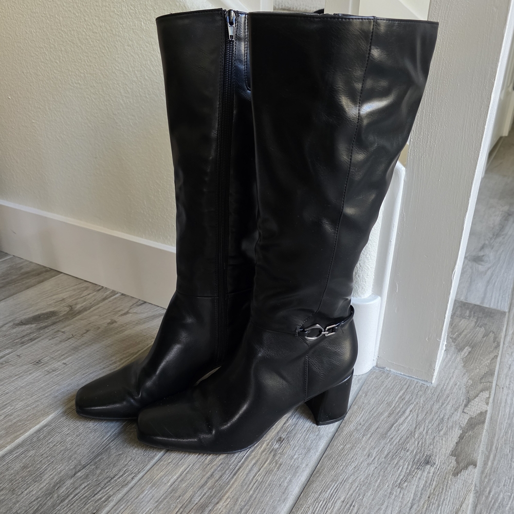 Naturalizer Waylon Women's Boots Black Knee-High Boots